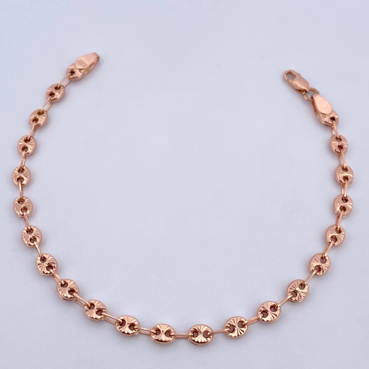 Pulso GC 3.95gr / 21.1cm / 4mm Diamantada Oro Rosa 18K $