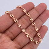 Pulso GC 3.95gr / 21.1cm / 4mm Diamantada Oro Rosa 18K $