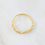 Anillo Entrelazado 1.8gr / T6 1/2 / Oro Amarillo 18K *