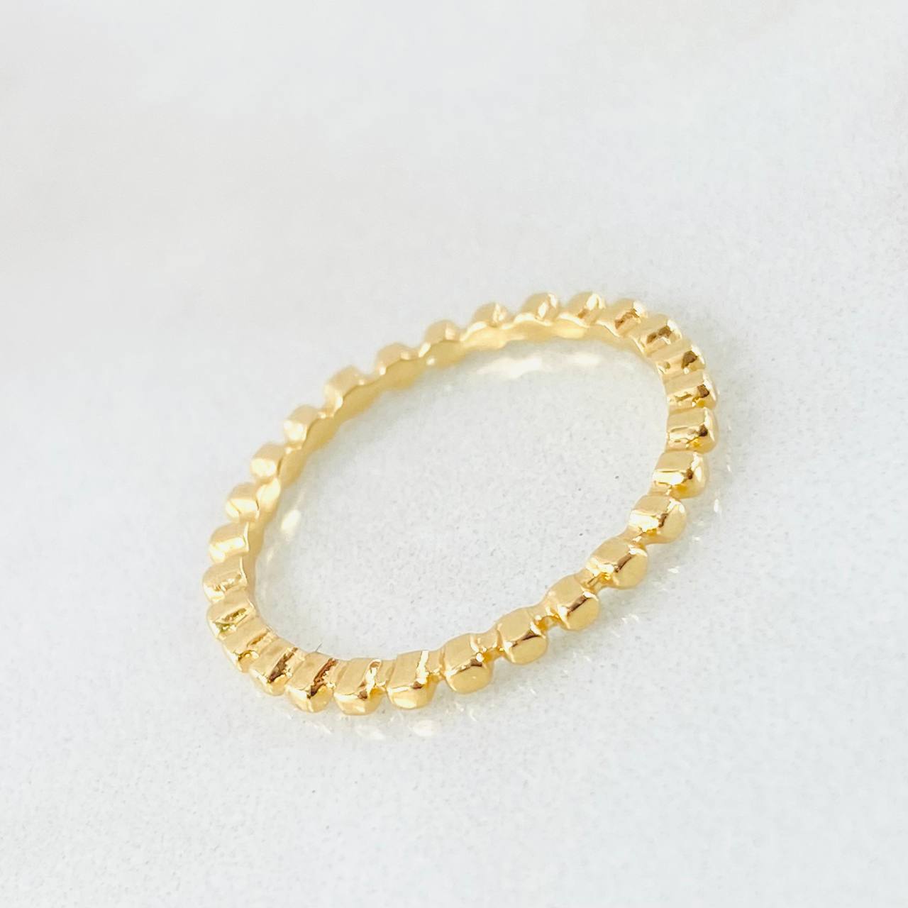 Anillo Esferas 1.25gr / T5 1/2 / Oro Amarillo 18K *