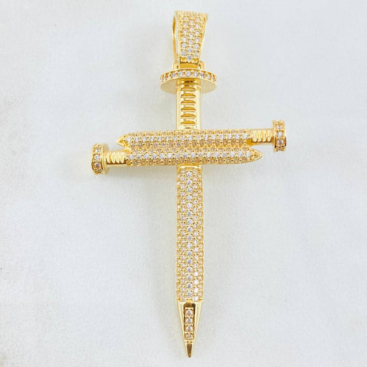 Dije Cruz Clavo 8.25gr / 6cm / Oro Amarillo 18K ©