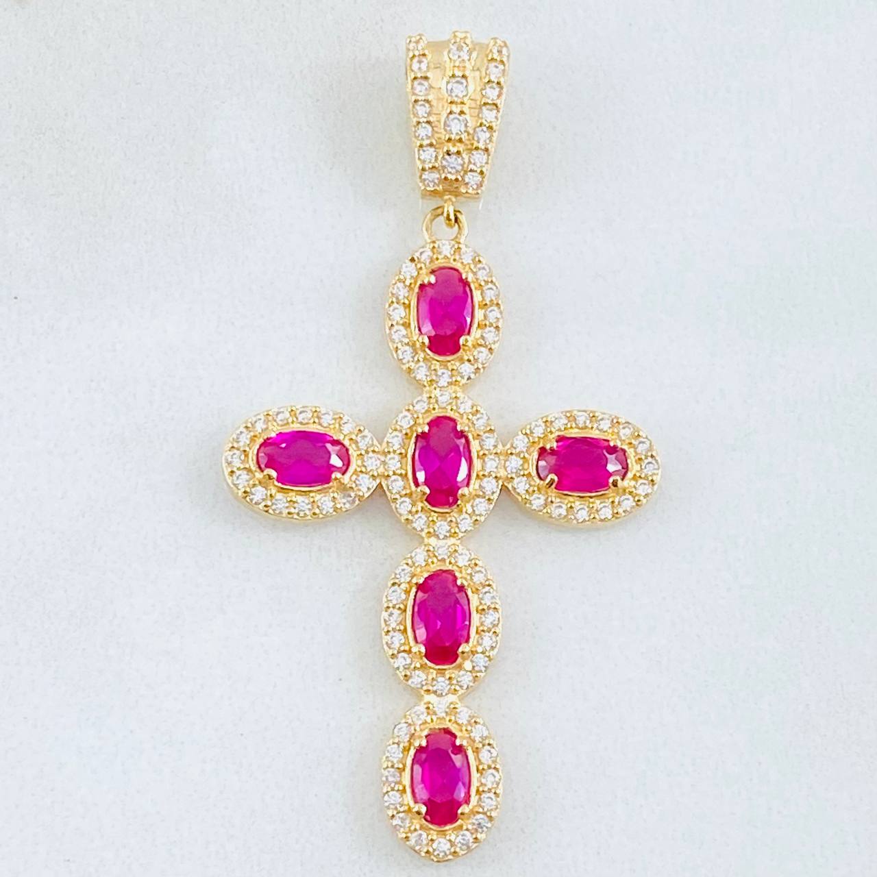 Dije Cruz Tupida 4.6gr / 4.7cm / Oro Amarillo 18K ©