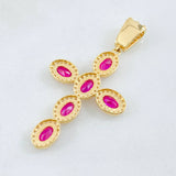 Dije Cruz Tupida 4.6gr / 4.7cm / Oro Amarillo 18K ©