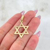 Dije Estrella De David 2.05gr / 3.5cm / Oro Amarillo 18K ©