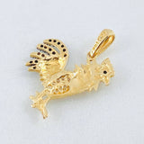 Dije Gallo 2.1gr / 2.5cm / Oro Amarillo 18K