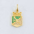 Dije Atletico Nacional 2.2gr / 2.2cm / Oro Amarillo 18K
