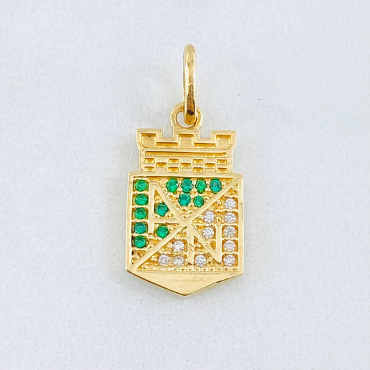 Dije Atletico Nacional 2.2gr / 2.2cm / Oro Amarillo 18K