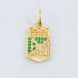 Dije Atletico Nacional 2.2gr / 2.2cm / Oro Amarillo 18K