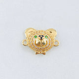Herraje Cara Oso 2.25gr / 1.7cm / Oro Amarillo 18K