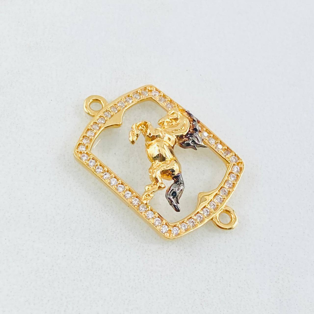 Herraje Placa Caballo 2gr / 2.5cm / Oro Amarillo 18K