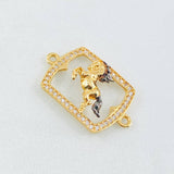 Herraje Placa Caballo 2gr / 2.5cm / Oro Amarillo 18K