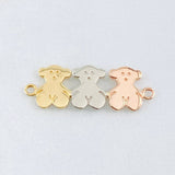 Herraje Trio Osos 1.8gr / 3cm / Tres Oros 18K