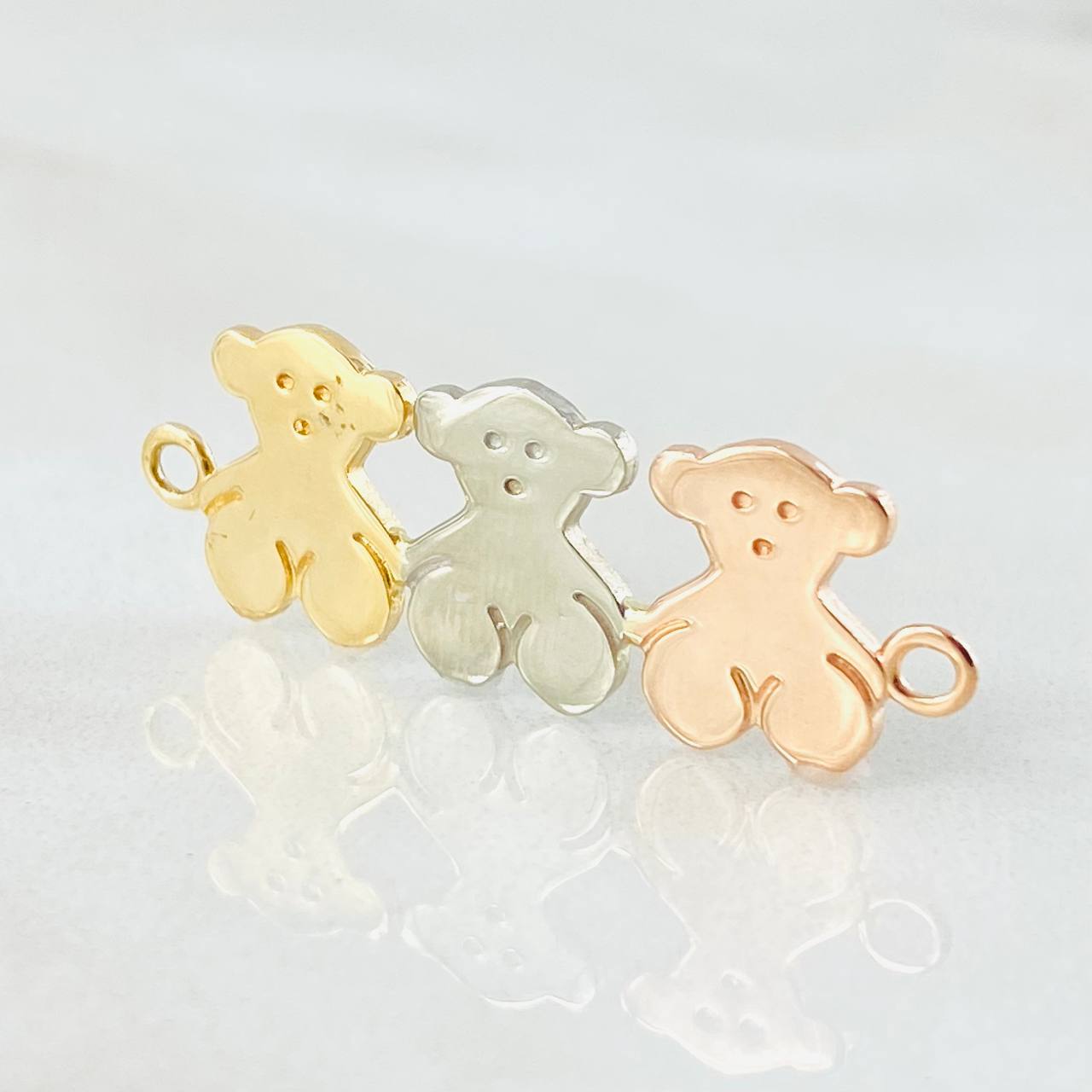 Herraje Trio Osos 1.8gr / 3cm / Tres Oros 18K