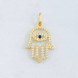 Dije Mano Hamsa 1.2gr / 2.3cm / Oro Amarillo 18K ©