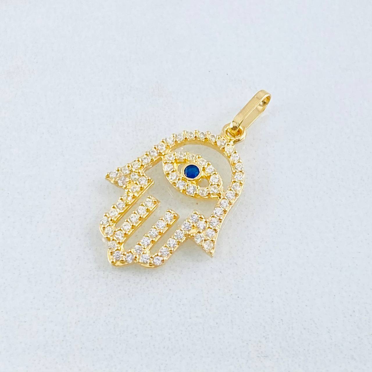 Dije Mano Hamsa 1.2gr / 2.3cm / Oro Amarillo 18K ©