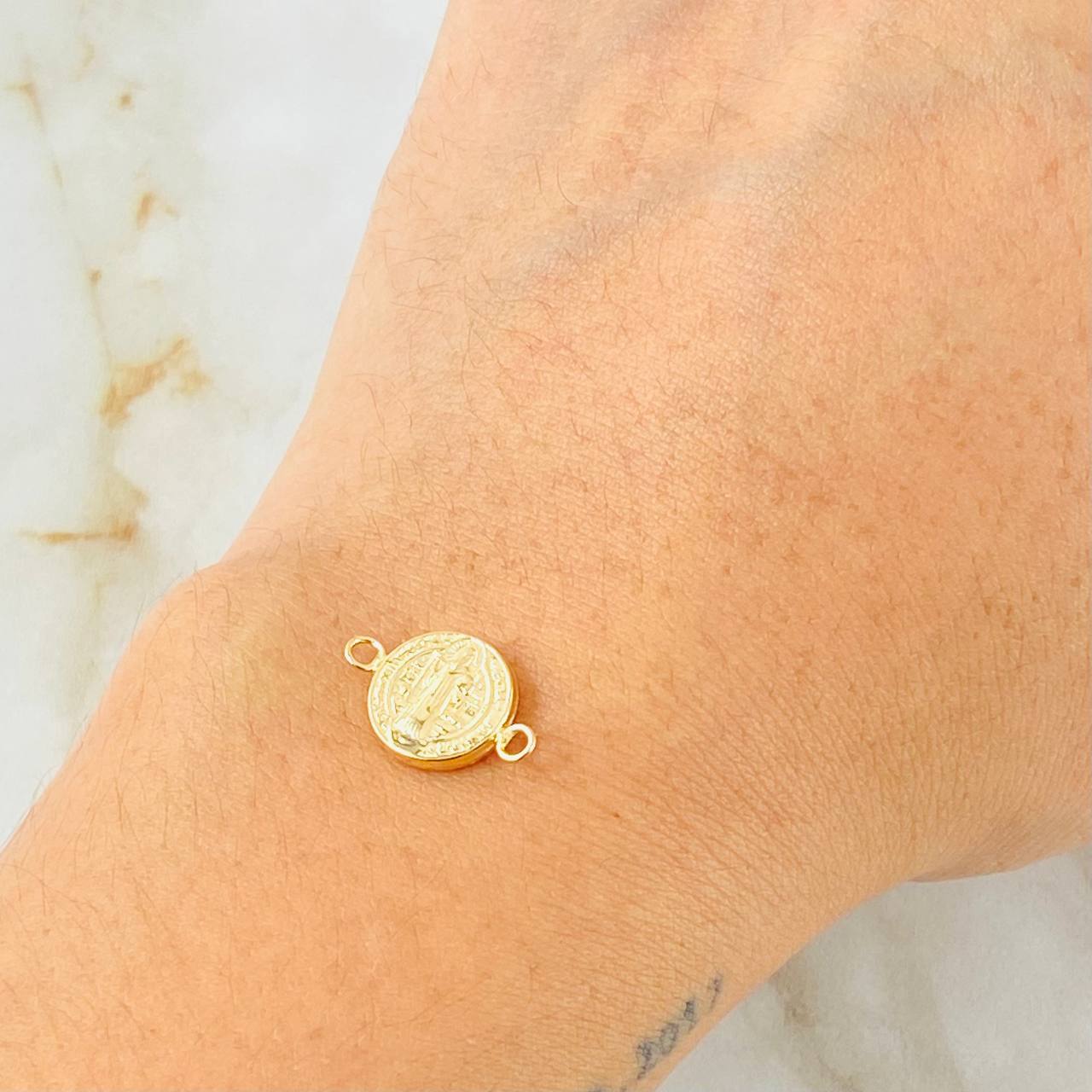 Herraje San Benito 0.45gr / 1.6cm / Oro Amarillo 18K *