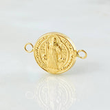 Herraje San Benito 0.7gr / 1.8cm / Oro Amarillo 18K *