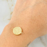 Herraje San Benito 0.7gr / 1.8cm / Oro Amarillo 18K