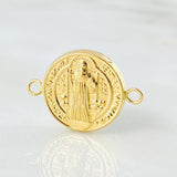 Herraje San Benito 0.7gr / 1.8cm / Oro Amarillo 18K