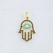 Dije Mano Hamsa 1.15gr / 2.3cm / Oro Amarillo 18K