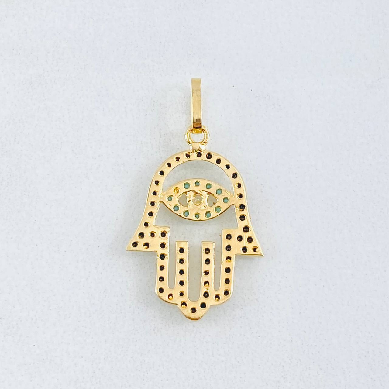 Dije Mano Hamsa 1.15gr / 2.3cm / Oro Amarillo 18K