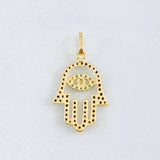 Dije Mano Hamsa 1.15gr / 2.3cm / Oro Amarillo 18K
