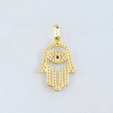 Dije Mano Hamsa 1.2gr / 2.3cm / Oro Amarillo 18K ©
