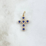 Dije Cruz Tupida 1.45gr / 2.3cm / Oro 18K *