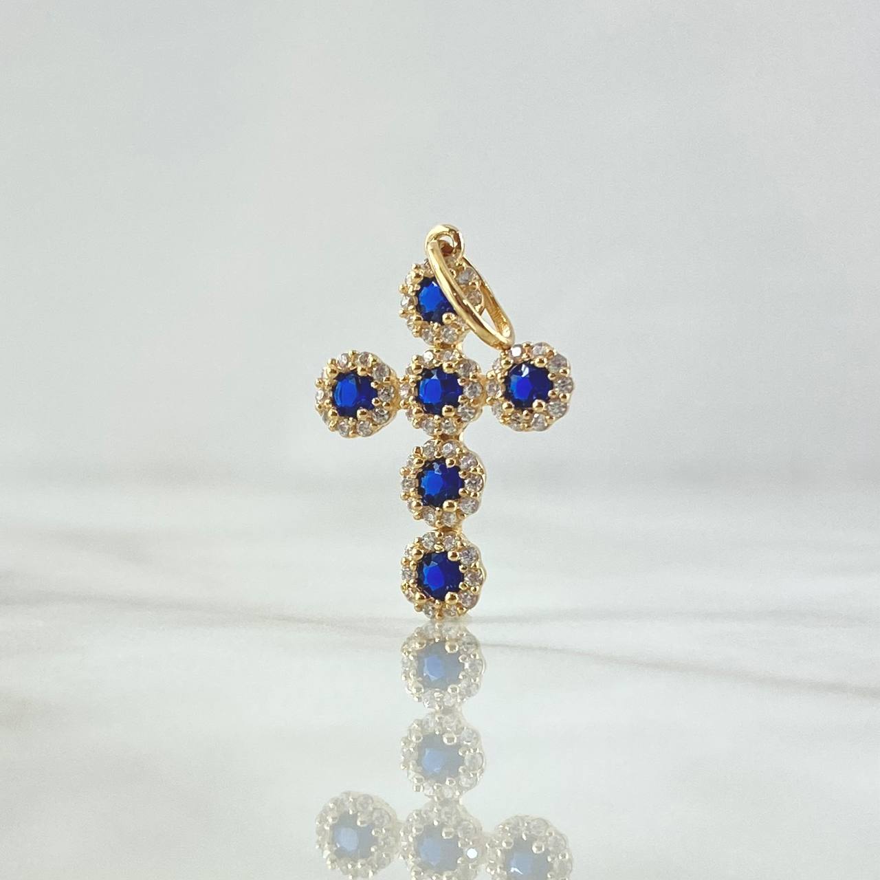 Dije Cruz Tupida 1.45gr / 2.3cm / Oro 18K *