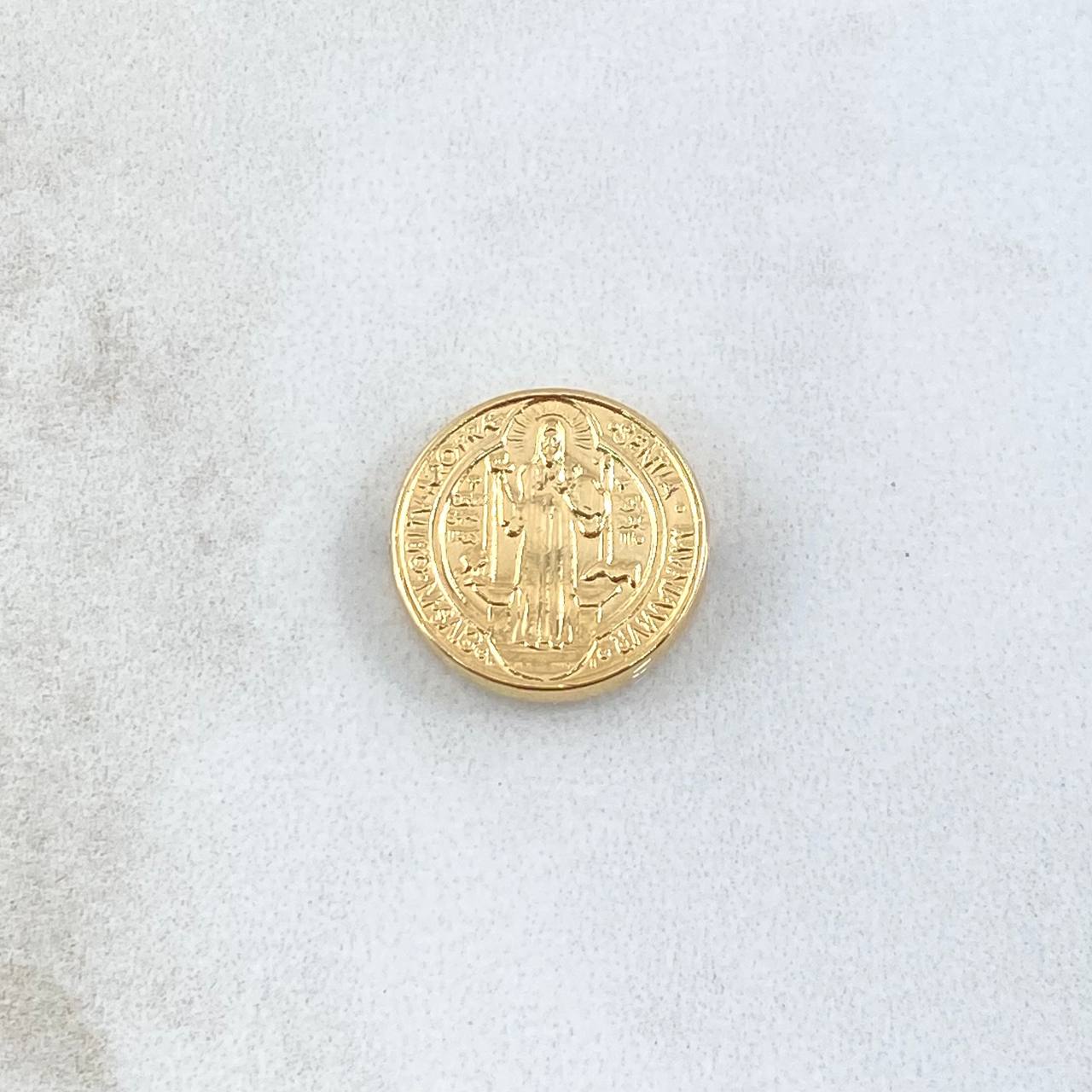 Herraje San Benito 0.8gr / 1.4cm-Tambor Oro Amarillo 18K *