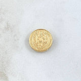 Herraje San Benito 0.8gr / 1.4cm-Tambor Oro Amarillo 18K *