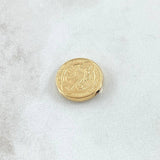 Herraje San Benito 0.8gr / 1.4cm-Tambor Oro Amarillo 18K *