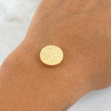 Herraje San Benito 0.8gr / 1.4cm-Tambor Oro Amarillo 18K *