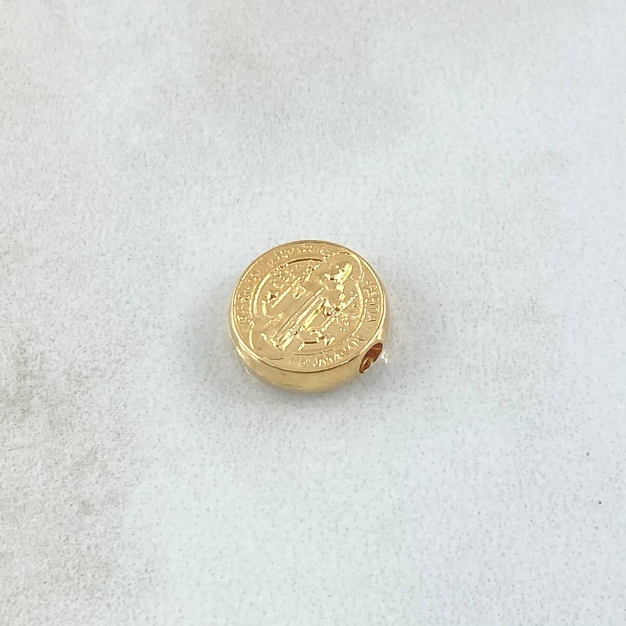 Herraje San Benito 0.4gr / 1cm-Tambor Oro Amarillo 18K *