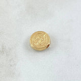 Herraje San Benito 0.4gr / 1cm-Tambor Oro Amarillo 18K *