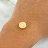 Herraje San Benito 0.4gr / 1cm-Tambor Oro Amarillo 18K *