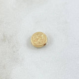 Herraje San Benito 0.35gr / 8.2mm Tambor Oro Amarillo 18K
