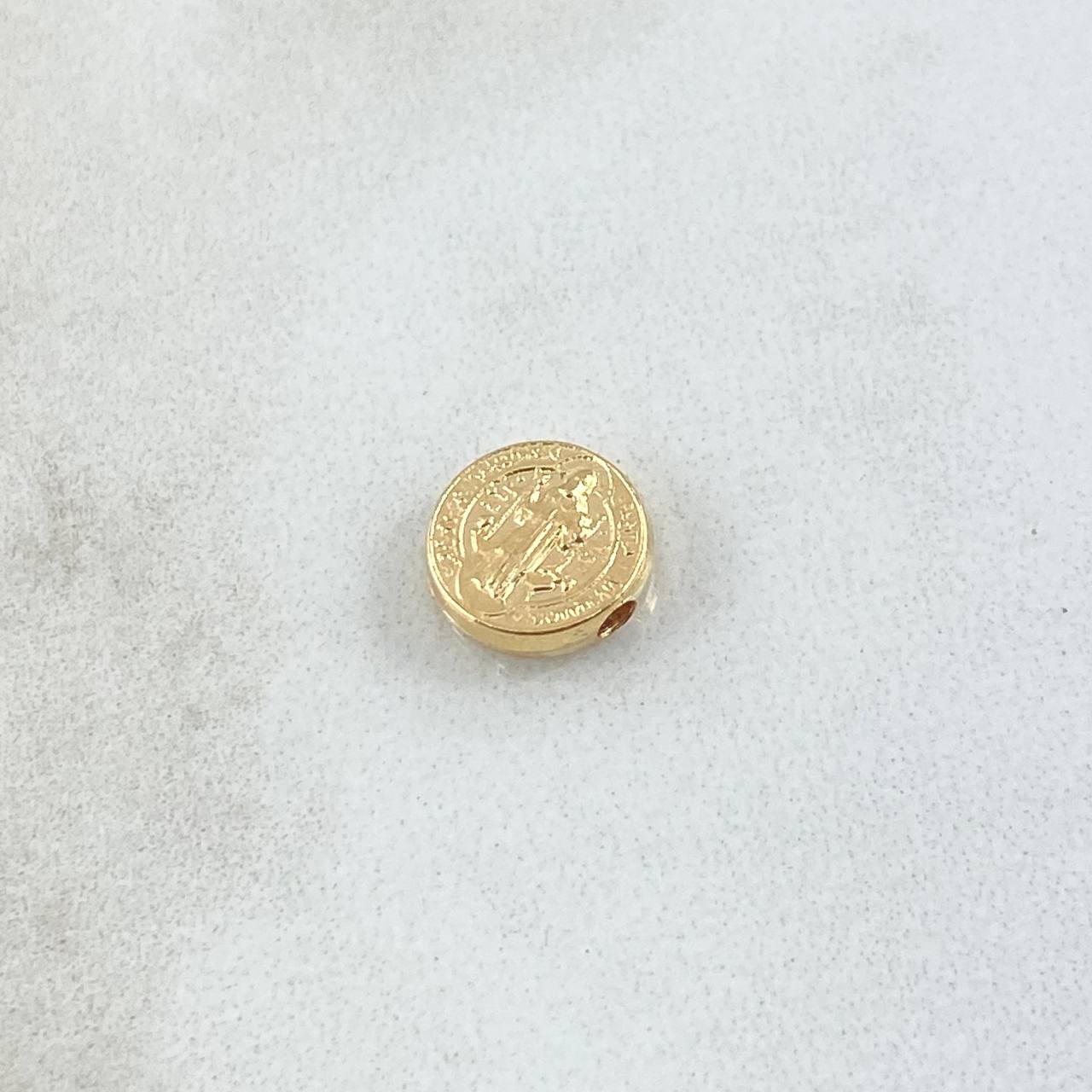Herraje San Benito 0.3gr / 8.3mm Tambor Oro Amarillo 18K ©