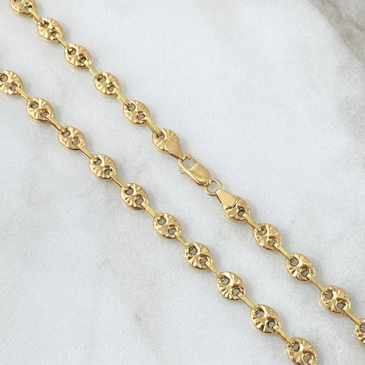 Cadena GC 13.55gr / 60cm / 4.8mm Diamantada Oro Amarillo 18K *