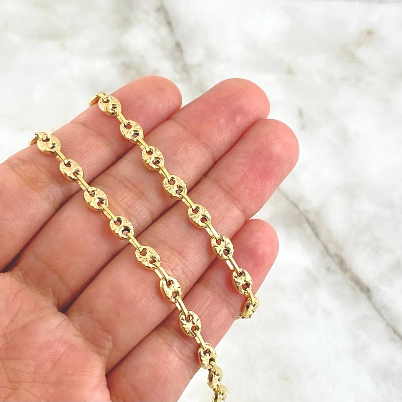 Cadena GC 13.55gr / 60cm / 4.8mm Diamantada Oro Amarillo 18K *