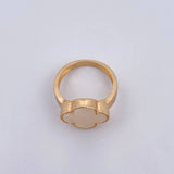 Anillo Trebol 4.05gr / T6 1/2 / Nacar Blanco Oro Amarillo 18K $