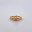 Anillo Corona  2.1gr / T5 3/4 / Circones Blancos Rosado Oro Amarillo 18K $