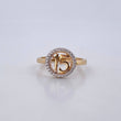 Anillo 15's 2.1gr / T5 3/4 / Circones Blancos Dos Oros Amarillo Blanco 18K $