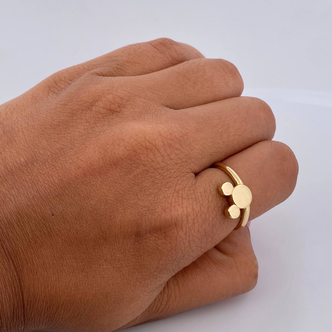 Anillo Raton 2.05gr / T6 1/2 / Liso Oro Amarillo 18K $