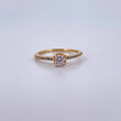 Anillo Solitario Churumbela 1.95gr / T7 3/4 / Circones Blancos Azules Oro Amarillo 18K $