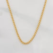 Cadena Cubana 2.4g / 50cm / 1.7mm Oro Amarillo 18K