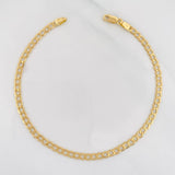 Pulso Cubano 2.4g / 21cm / 3.4mm Oro Amarillo 18K