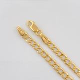 Pulso Cubano 2.4g / 21cm / 3.4mm Oro Amarillo 18K