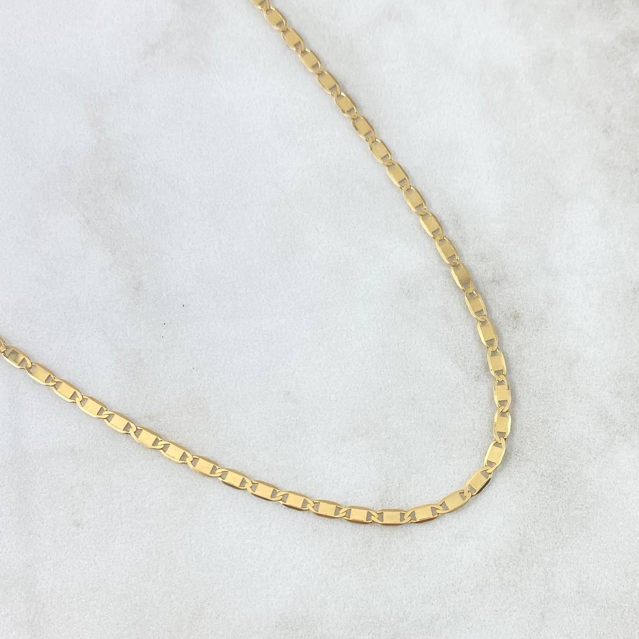 Cadena Plana 5.05gr / 50cm / 2.3mm Oro Amarillo +3 18K *