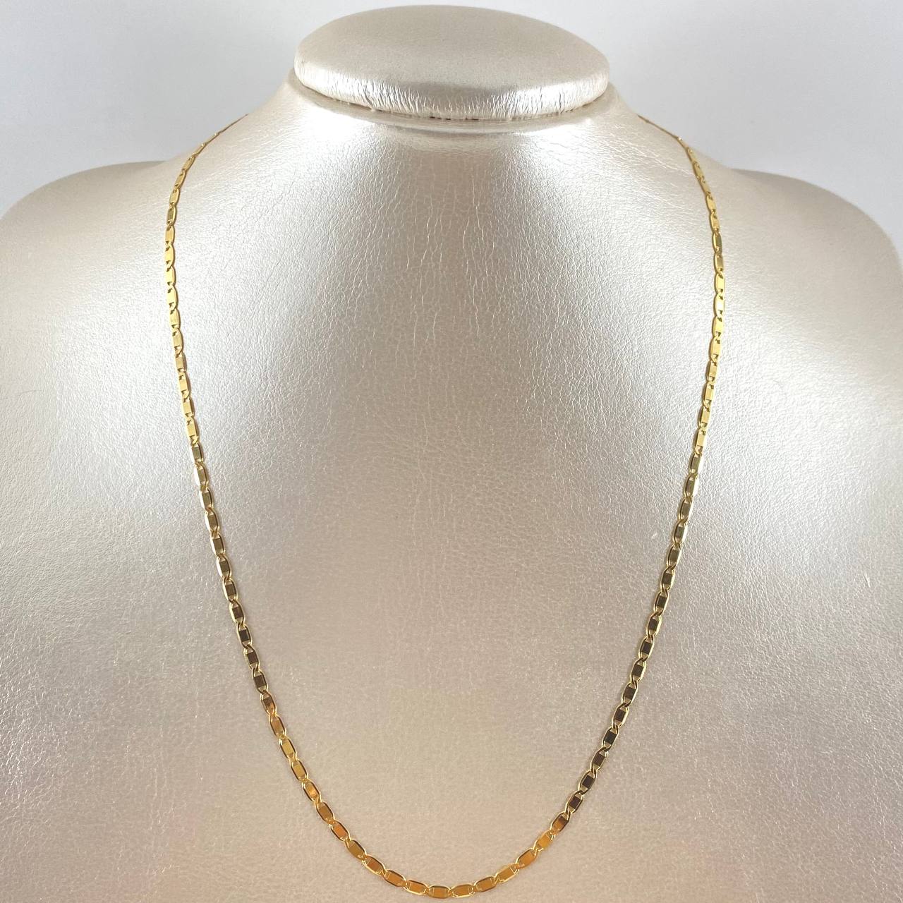 Cadena Plana 5.05gr / 50cm / 2.3mm Oro Amarillo +3 18K *